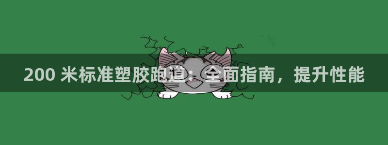 尊龙人生就是博登录首页：200 米标准塑胶跑道：全面指南，提升性能