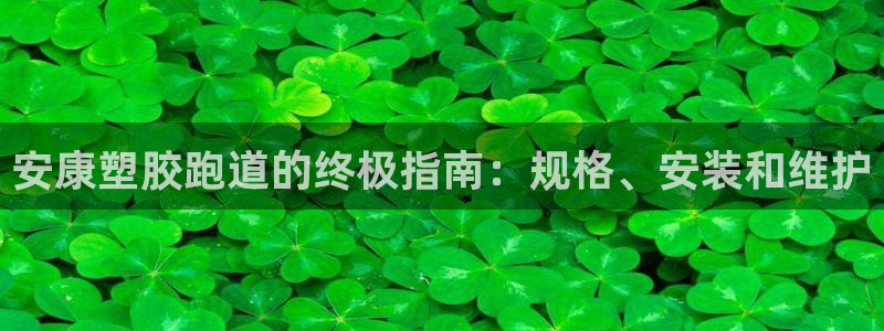 z6com尊龙凯时百家乐下载：安康塑胶跑道的终极指南：规格、安装和维护