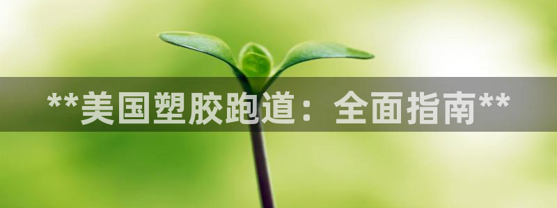 凯时网上官方网站：**美国塑胶跑道：全面指南**