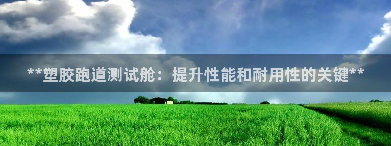 d88尊龙平台开户：**塑胶跑道测试舱：提升性能和耐用性的关键**