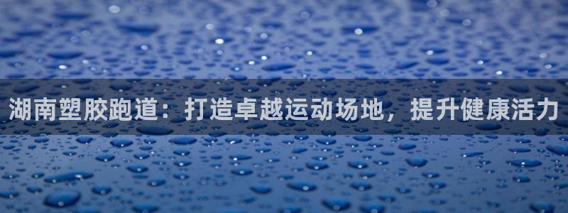 尊龙凯时网站网址：湖南塑胶跑道：打造卓越运动场地，提